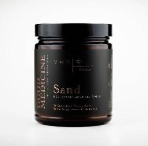 red mineral sand to exfoliate