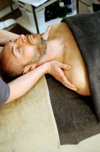 relaxation massage on a man