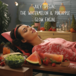 watermelon and pineapple glow facial perfect for the summer